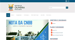 Desktop Screenshot of dioceseoliveira.org.br